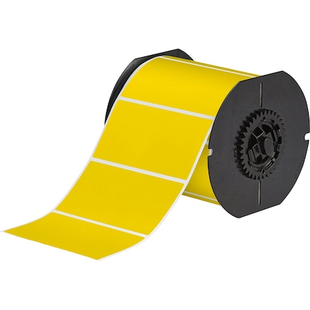 Brady B33 Series Weather Resistant Outdoor Polyester Labels 2 in H x 4 in W YL 750/RL B33-55-8591-YL